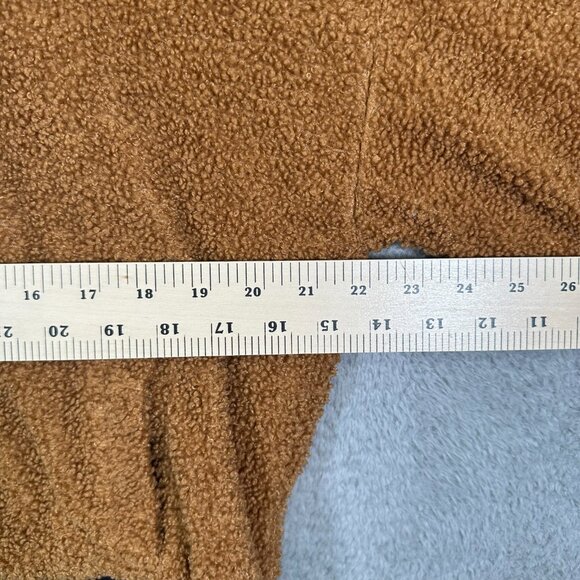 Fabletics Spencer Reversible Teddy Bomber Jacket in the Color Sepia Size L - Picture 12 of 15